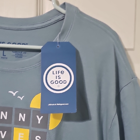 Life is Good men's Beach Word Game Short Sleeve Tee.  #0130 - Picture 2 of 11